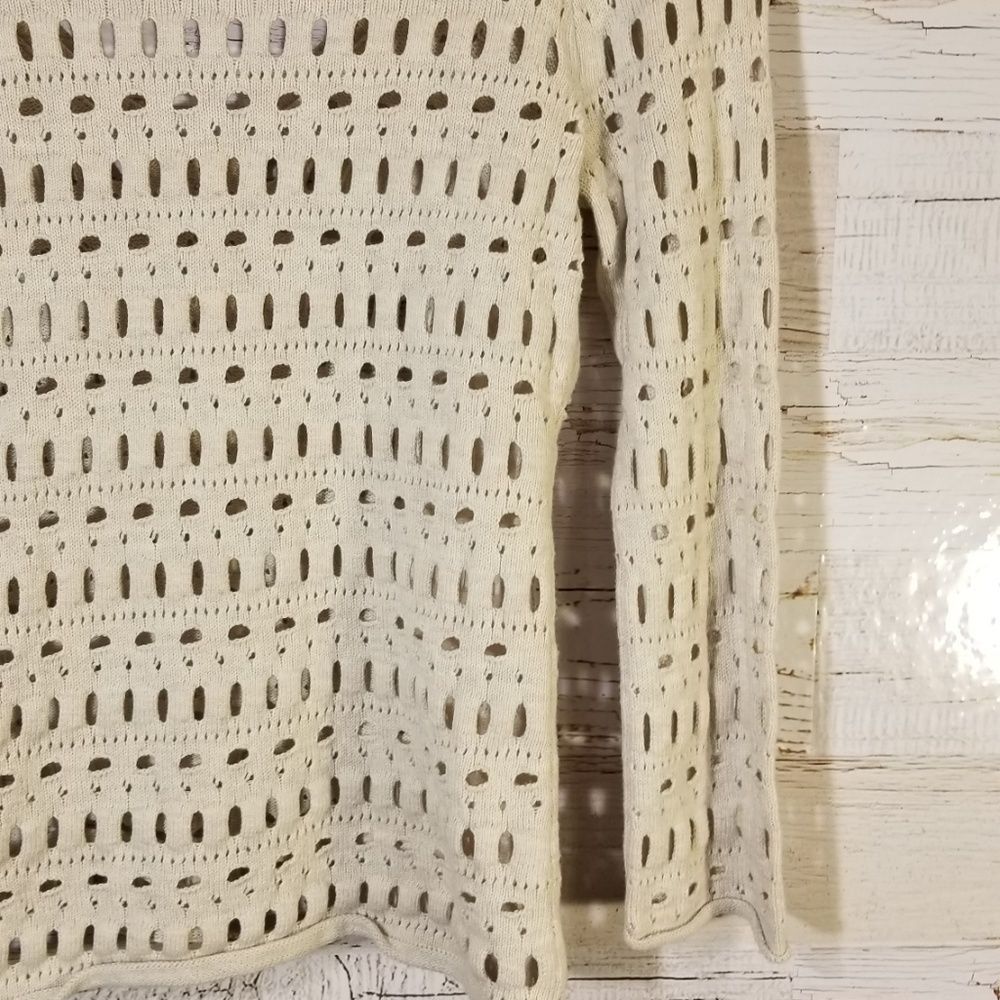 NIC+ZOE Cream V-Neck Sweater - Picture 7 of 8